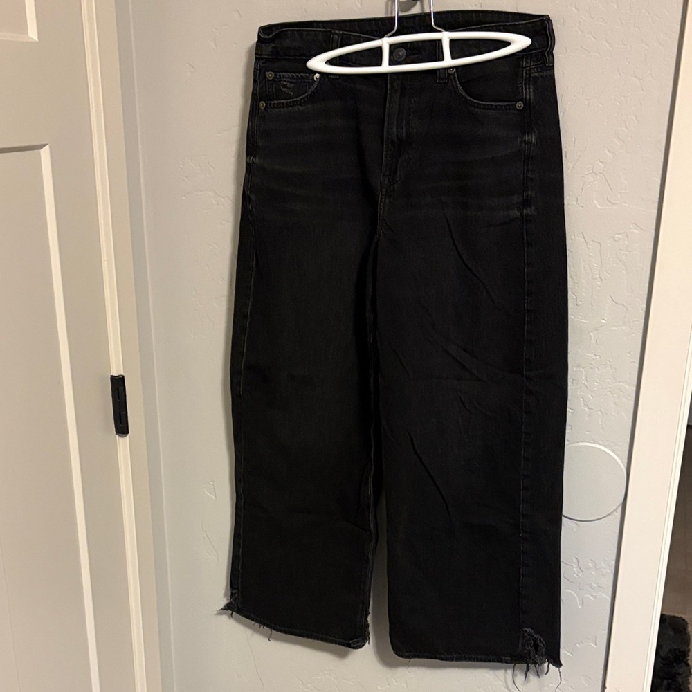 American Eagle Outfitters Black Wide Leg Pants
